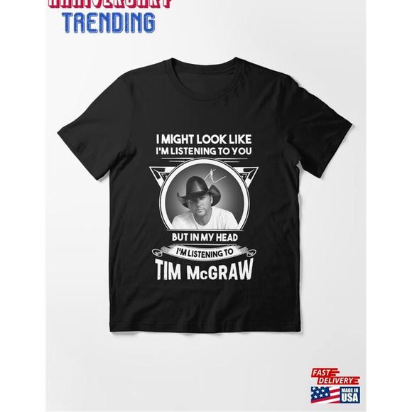 Other - Official I Might Look Like M Listening To You But In My Head Unisex Tshirt